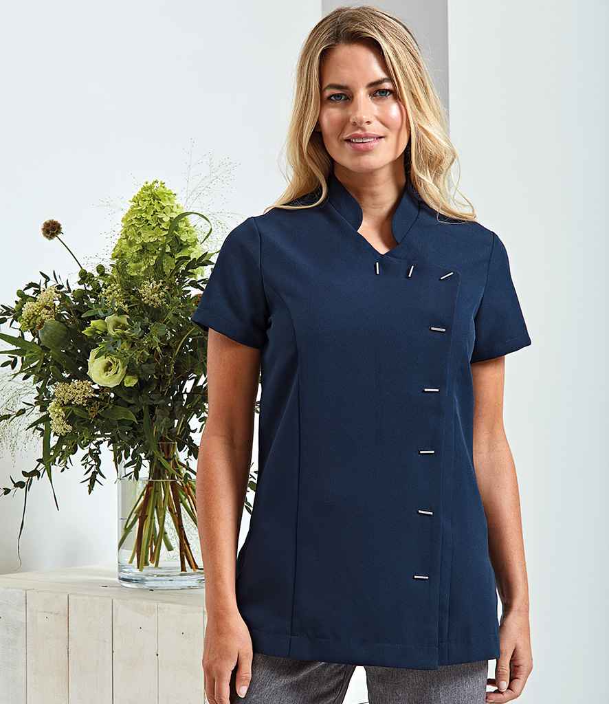 Professional uniform model image for Clinic Uniform Planning: When to Use Scrubs, Tunics or Front-of-House Clothing