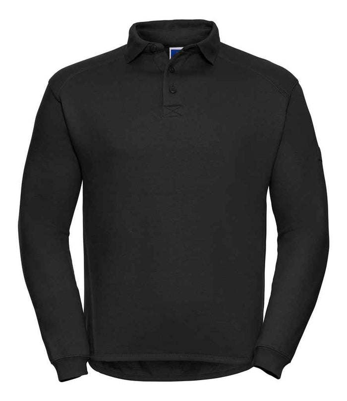 Russell Athletic Heavy Duty Collar Sweatshirt 012M - Black