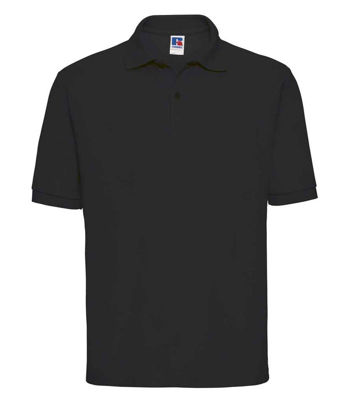 Russell Athletic Poly/Cotton Piqué Polo Shirt 539M - Black