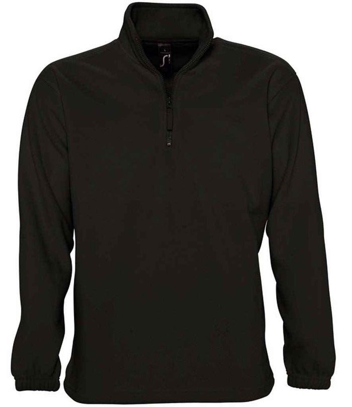 SOL'S Ness Zip Neck Fleece 56000 - Black