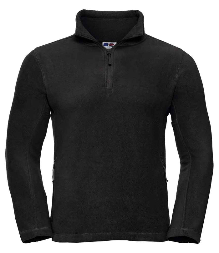 Russell Athletic Zip Neck Outdoor Fleece 874M - Black