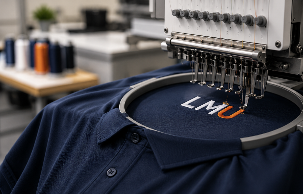 Professional garment branding and embroidery