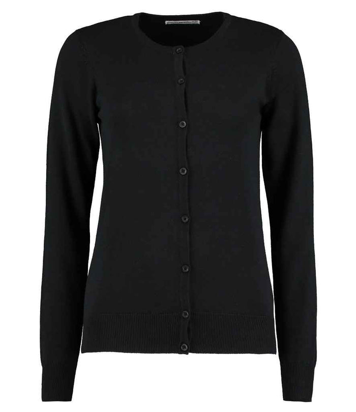 Kustom Kit Ladies Arundel Round Neck Cardigan K355 - Black