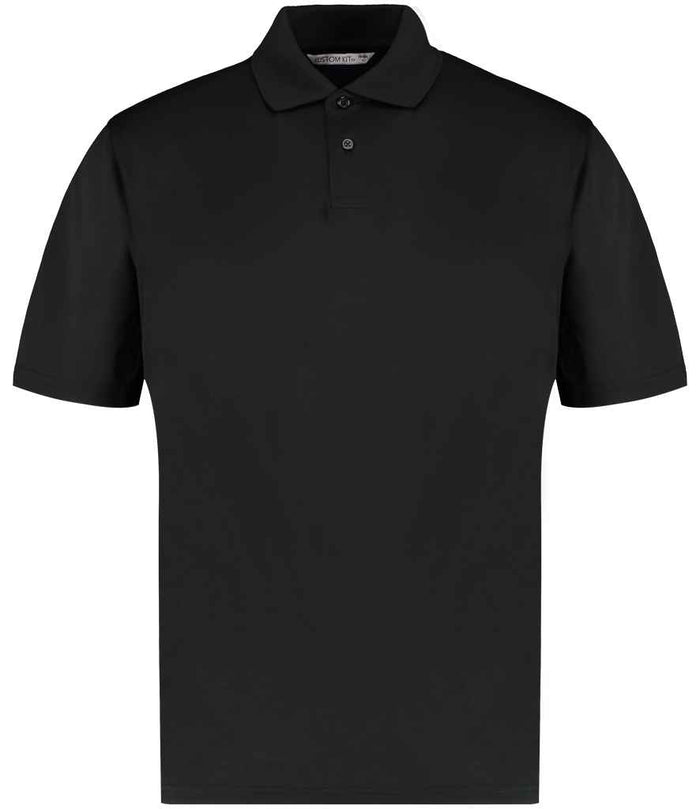 Kustom Kit Regular Fit Cooltex® Plus Superwash® 60°C Piqué Polo Shirt K444 - Black