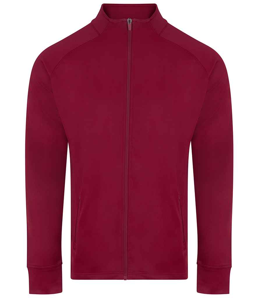 Finden + Hales Knitted Tracksuit Top LV871 - Burgundy/Burgundy