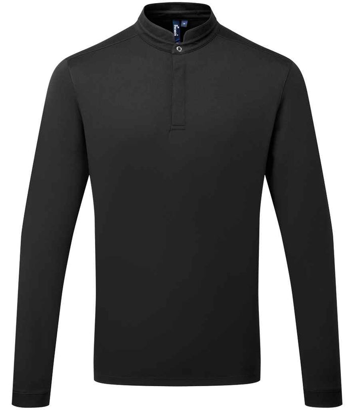 Premier Essential Coolchecker® Long Sleeve Chef's Shirt PR647 - Black