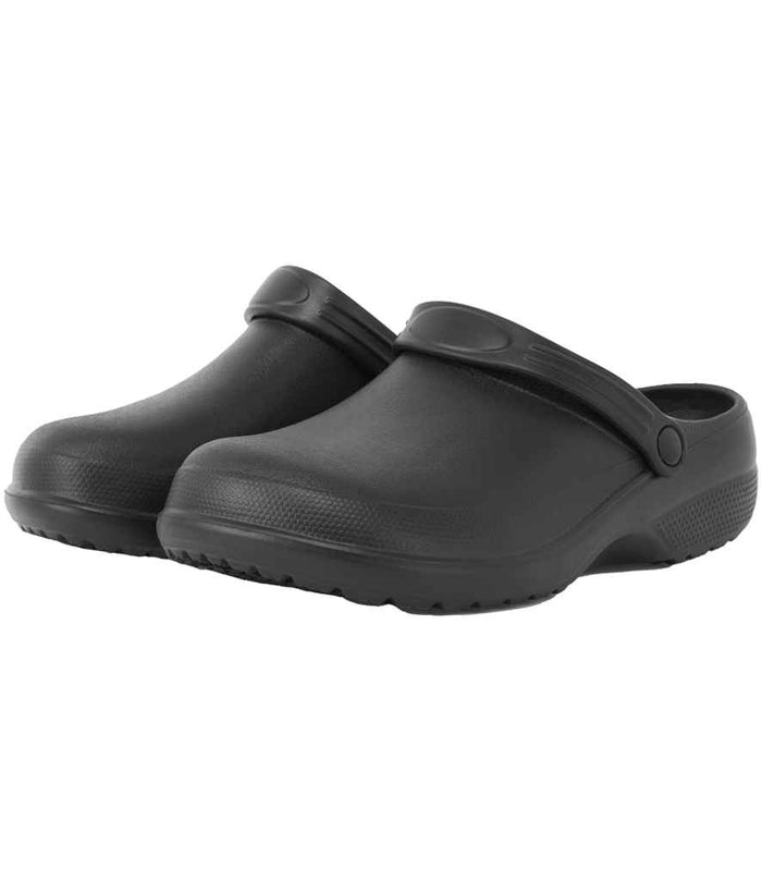 Premier Chef's Anti-Slip Anchor Clogs PR910 - Black