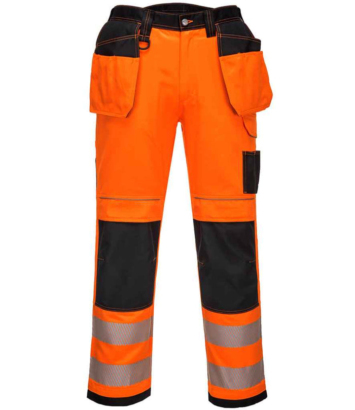 Portwest PW3 Hi-Vis Trousers PW1001 - Orange/Black