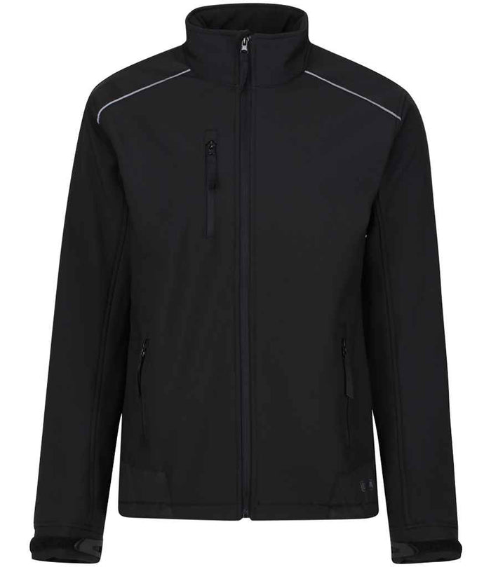 Regatta Sandstorm Soft Shell Workwear Jacket RG158 - Black/Black