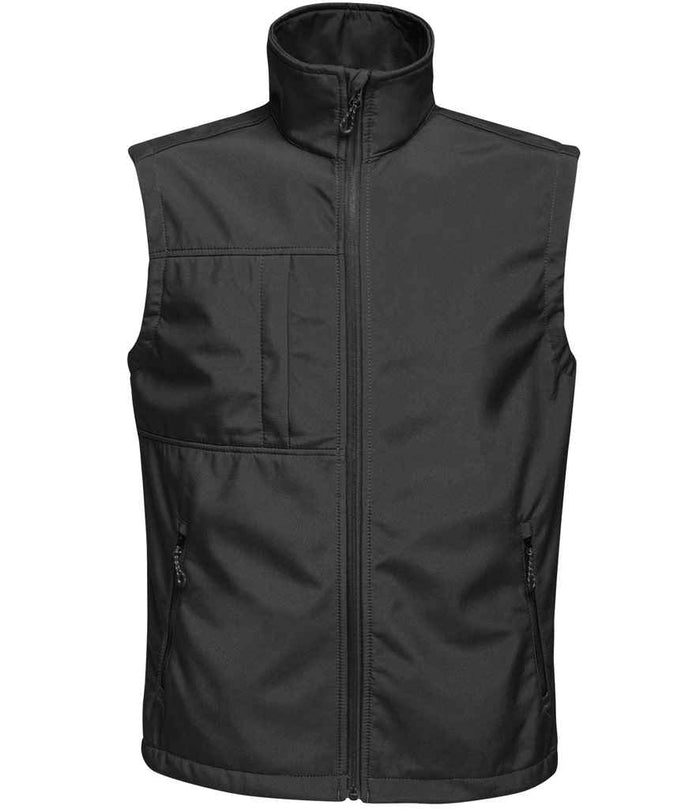 Regatta Octagon II Printable Soft Shell Bodywarmer RG215 - Black/Black