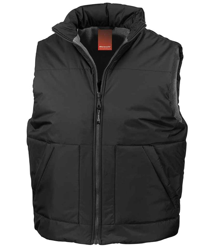 Result Fleece Lined Bodywarmer RS44 - Black