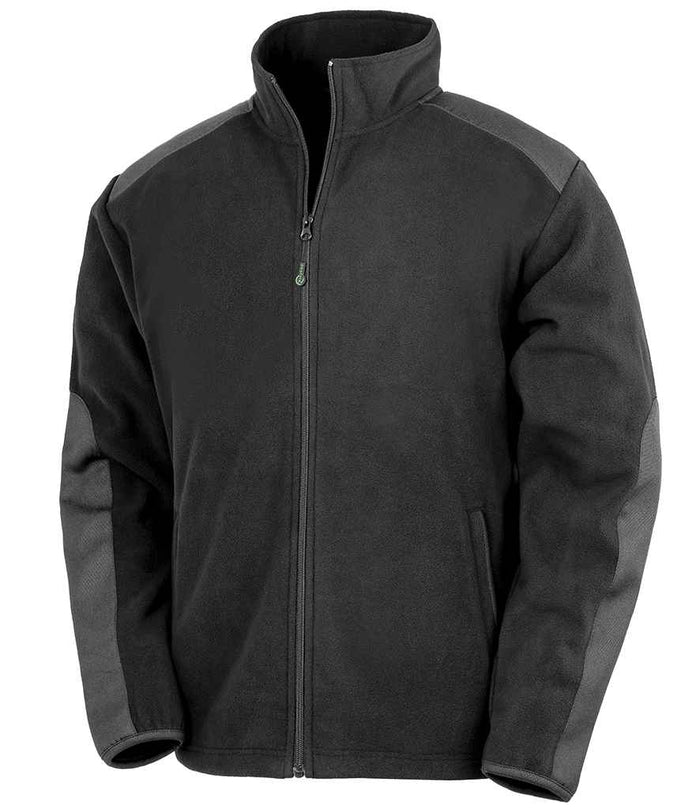 Result Recycled Heavy Duty Micro Fleece Jacket RS515 - Black