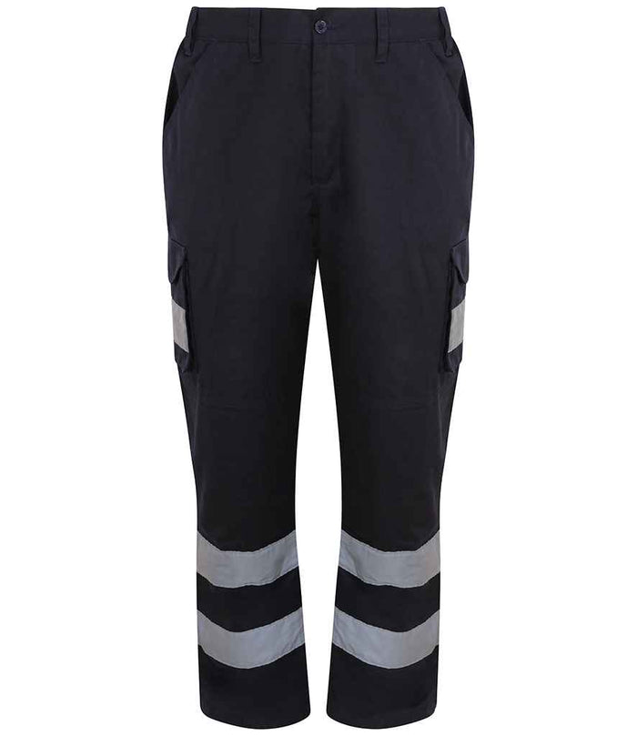 Pro RTX High Visibility Cargo Trousers RX760 - Navy