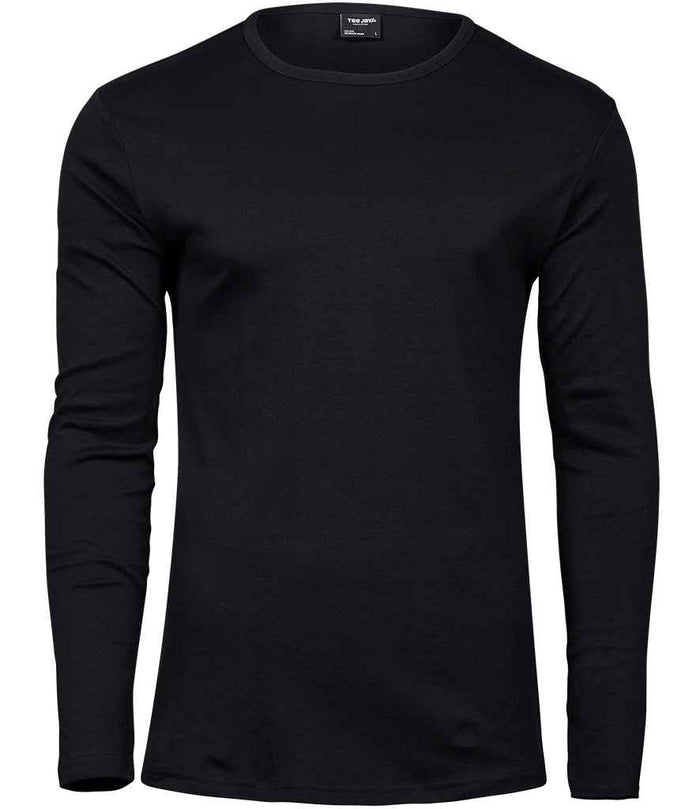 Tee Jays Long Sleeve Interlock T-Shirt T530 - Black