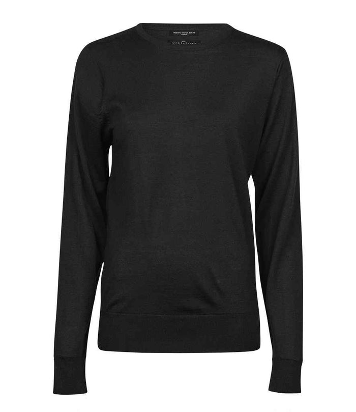 Tee Jays Ladies Crew Neck Sweater T6006 - Black
