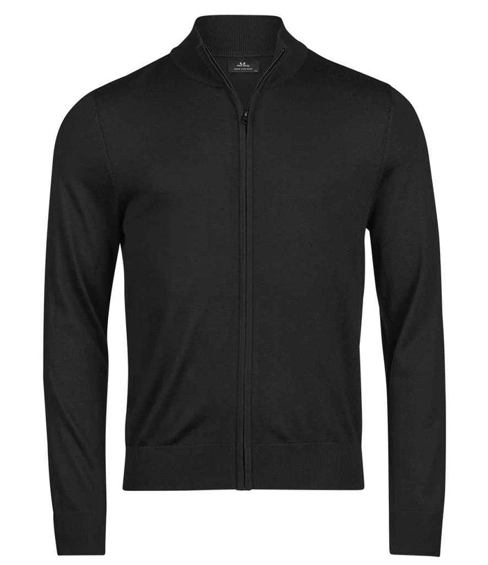 Tee Jays Knitted Full Zip Sweater T6012 - Black