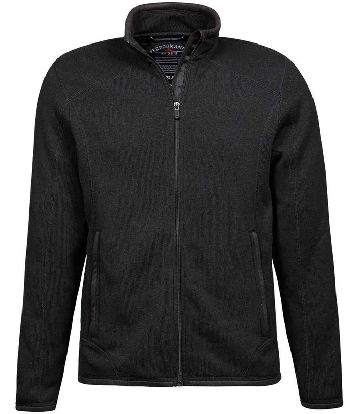 Tee Jays Knitted Outdoor Fleece Jacket T9615 - Black
