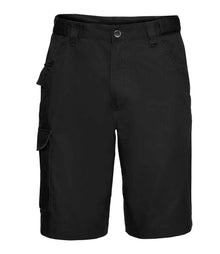 Russell Athletic Workwear Poly/Cotton Shorts 002M - Black