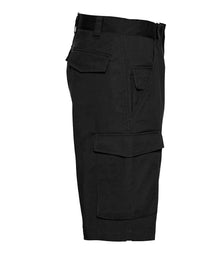 Russell Athletic Workwear Poly/Cotton Shorts 002M - 002M Black Side