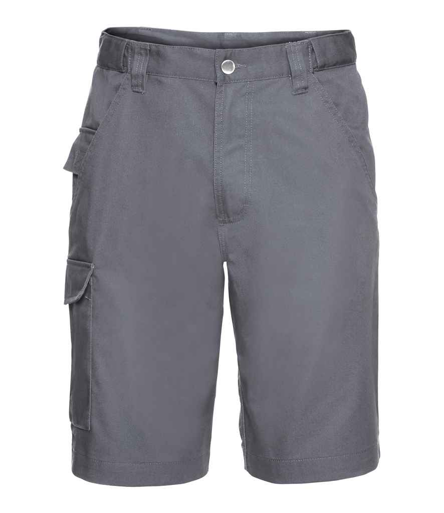 Russell Athletic Workwear Poly/Cotton Shorts 002M - Convoy Grey