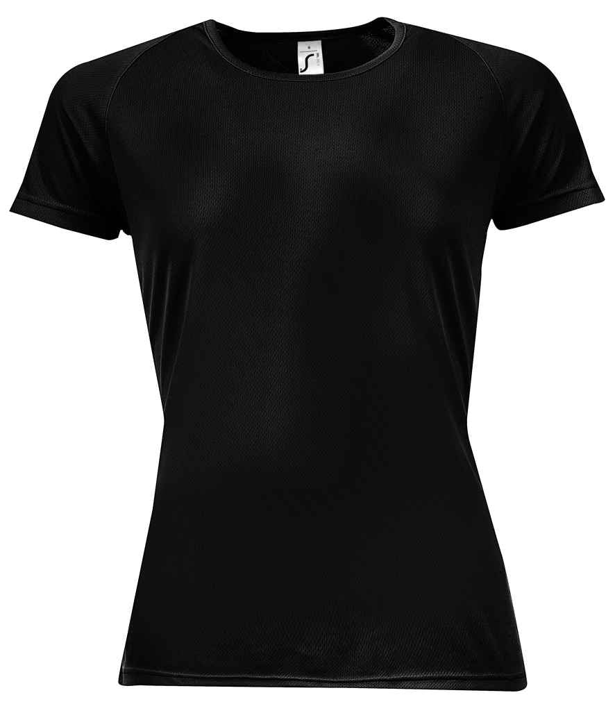 SOL'S Ladies Sporty Performance T-Shirt 01159 - Black