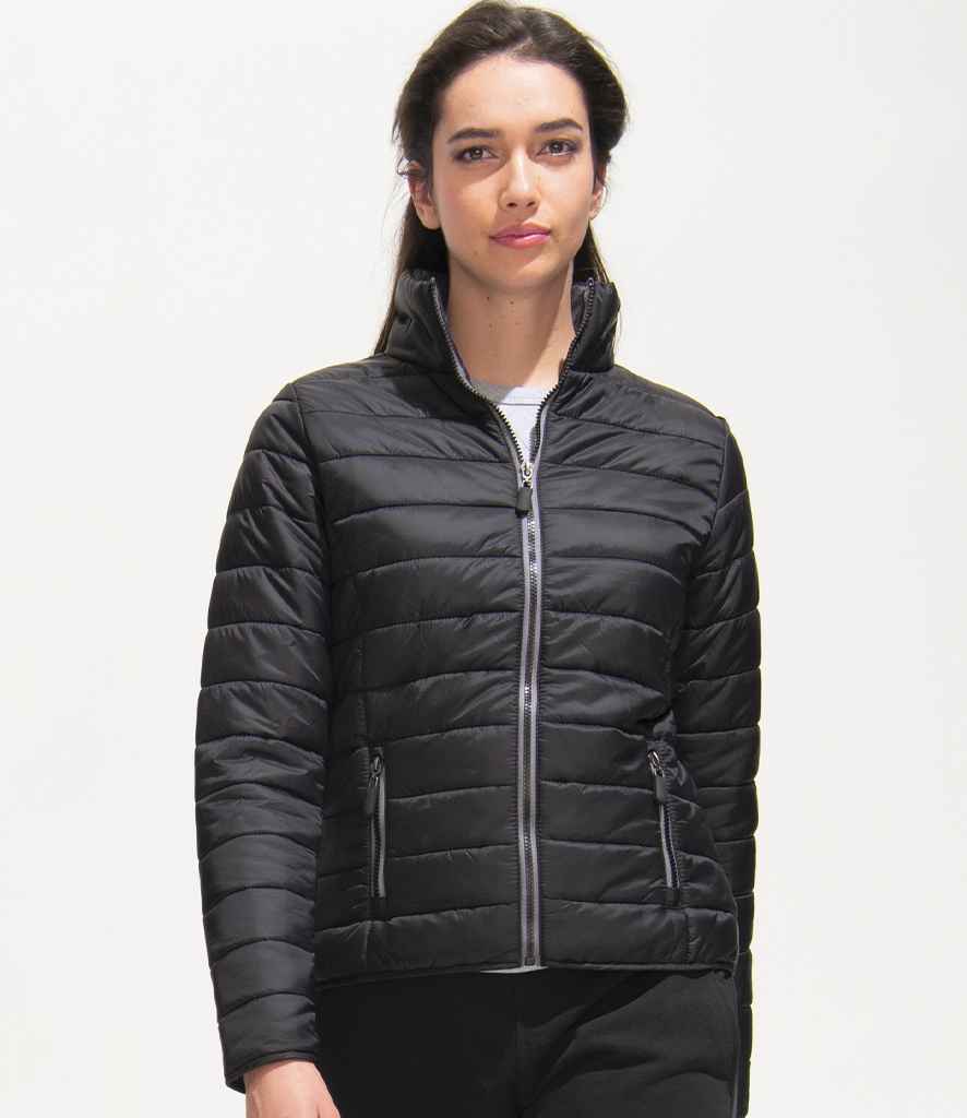 SOL'S Ladies Ride Padded Jacket 01170 - 01170 Black Model