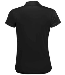 SOL'S Ladies Performer Piqué Polo Shirt 01179 - 01179 Black Back