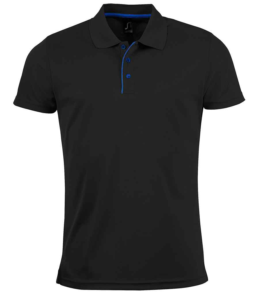 SOL'S Performer Piqué Polo Shirt 01180 - Black