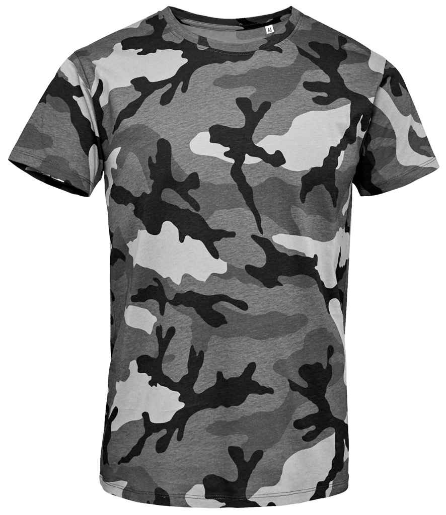 SOL'S Camo T-Shirt 01188 - Grey Camo