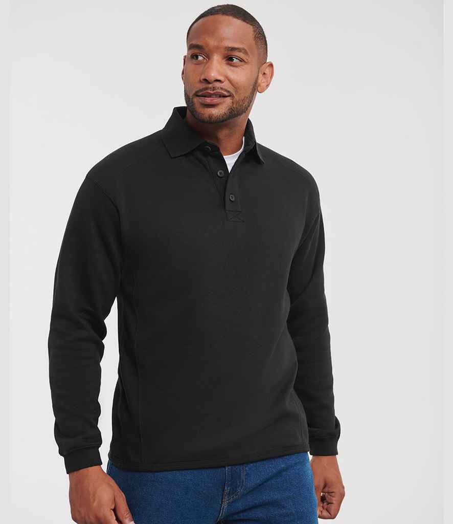 Russell Athletic Heavy Duty Collar Sweatshirt 012M - 012M Black Model