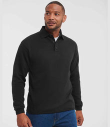 Russell Athletic Heavy Duty Collar Sweatshirt 012M - 012M Black Model