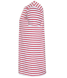 SOL'S Miles Striped T-Shirt 01398 - 01398 White/Red Side