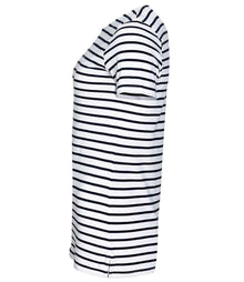 SOL'S Ladies Miles Striped T-Shirt 01399 - 01399 White/Navy Side