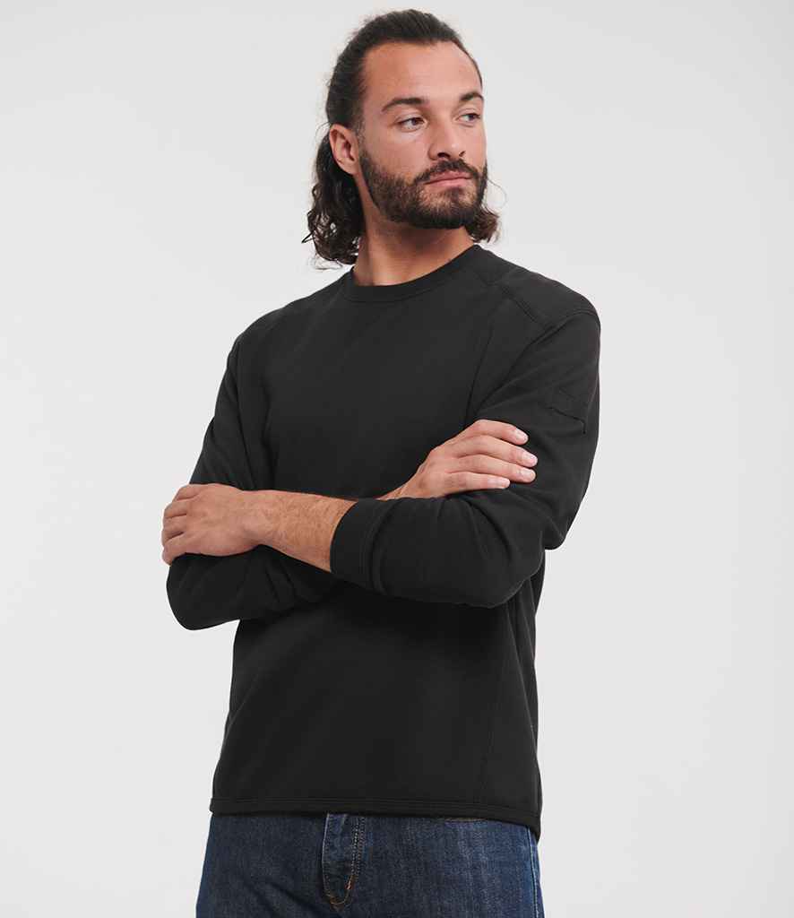 Russell Athletic Heavyweight Sweatshirt 013M - 013M Black Model