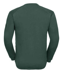 Russell Athletic Heavyweight Sweatshirt 013M - 013M Bottle Green Back