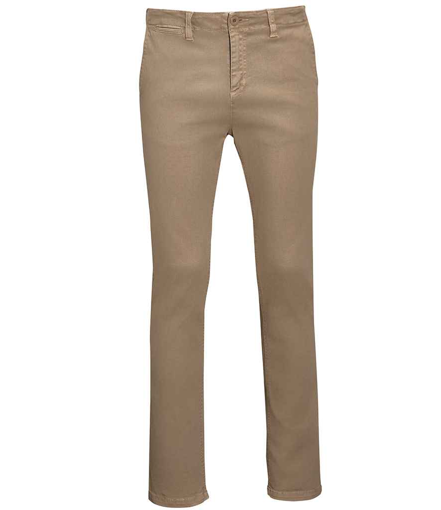SOL'S Jules Chino Trousers 01424 - Chestnut
