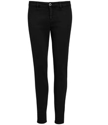 SOL'S Ladies Jules Chino Trousers 01425 - Black