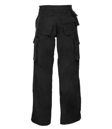 Russell Athletic Heavy Duty Work Trousers 015M - 015M Black Back