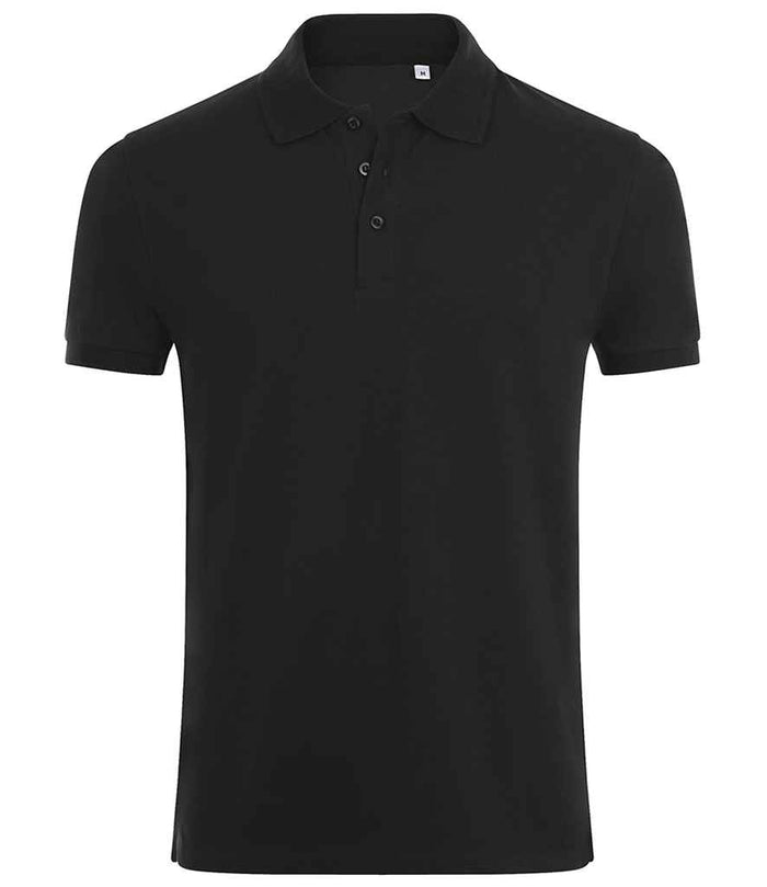 SOL'S Phoenix Piqué Polo Shirt 01708 - Black