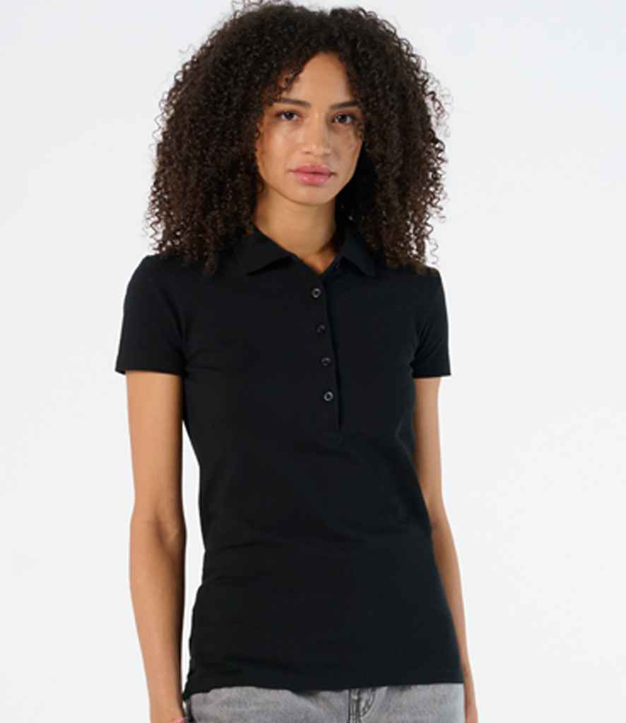 SOL'S Ladies Phoenix Piqué Polo Shirt 01709 - 01709 Black Model