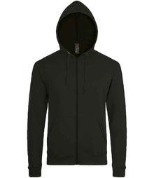 SOL'S Stone Zip Hooded Sweatshirt 01714 - Black