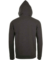 SOL'S Stone Zip Hooded Sweatshirt 01714 - 01714 Charcoal Marl Back