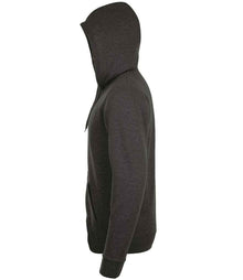 SOL'S Stone Zip Hooded Sweatshirt 01714 - 01714 Charcoal Marl Side