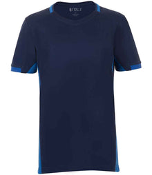 SOL'S Kids Classico Contrast T-Shirt 01719 - French Navy/Royal Blue