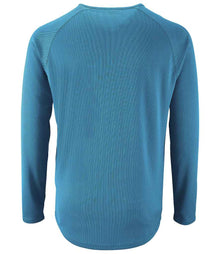 SOL'S Sporty Long Sleeve Performance T-Shirt 02071 - 02071 Aqua Back