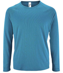 SOL'S Sporty Long Sleeve Performance T-Shirt 02071 - Aqua