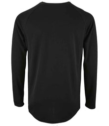 SOL'S Sporty Long Sleeve Performance T-Shirt 02071 - 02071 Black Back