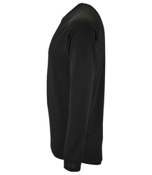 SOL'S Sporty Long Sleeve Performance T-Shirt 02071 - 02071 Black Side