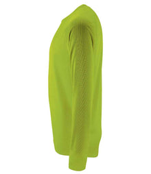 SOL'S Sporty Long Sleeve Performance T-Shirt 02071 - 02071 Neon Green Side