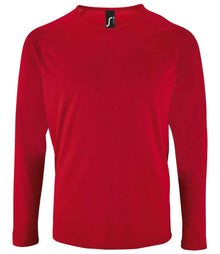 SOL'S Sporty Long Sleeve Performance T-Shirt 02071 - Red
